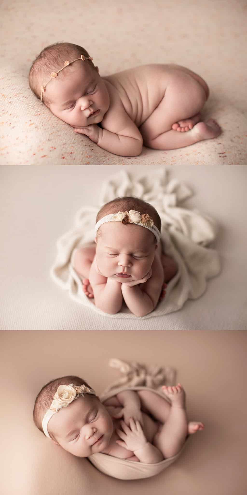 newborn baby photos in nude colors