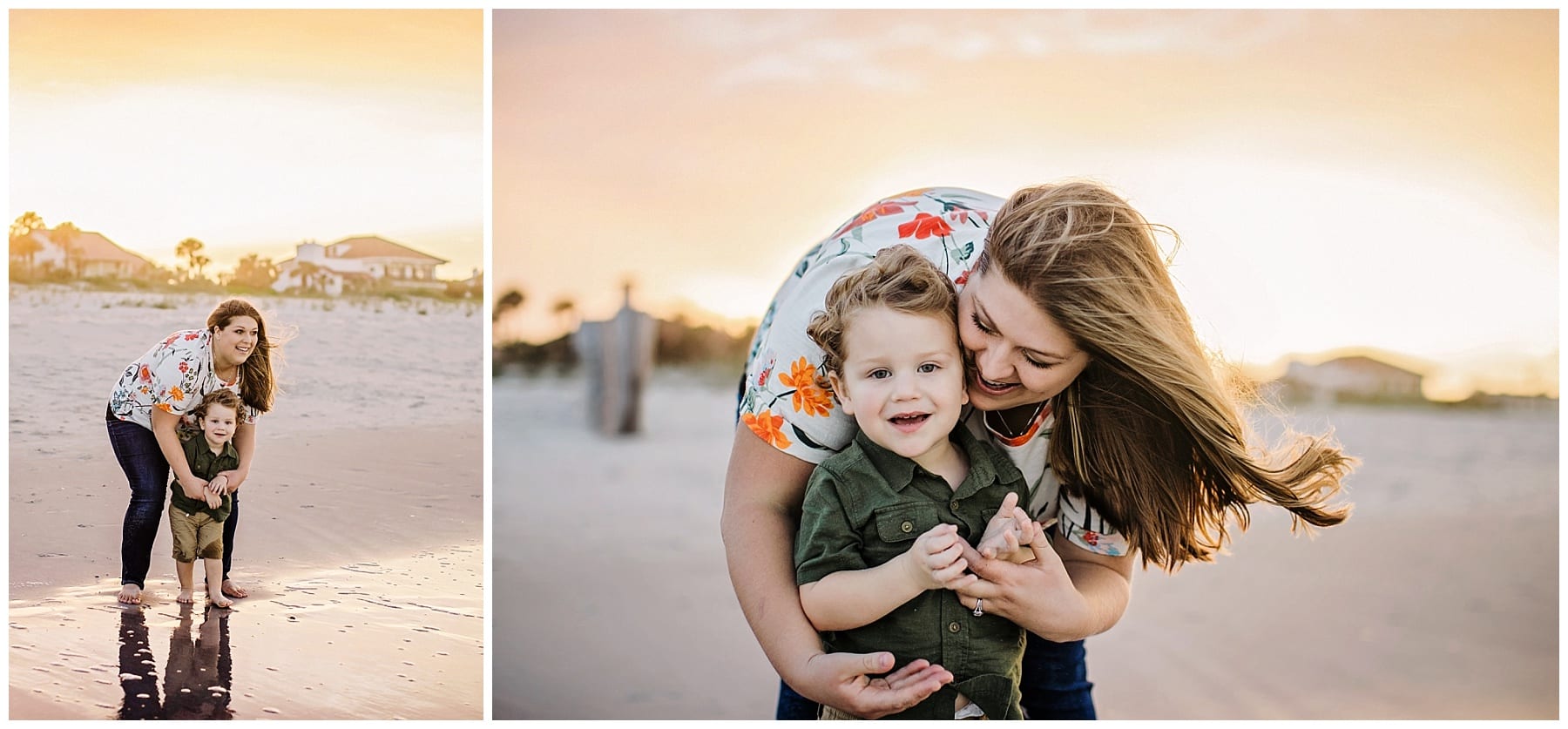 mom with toddler son ponte vedre family photography session